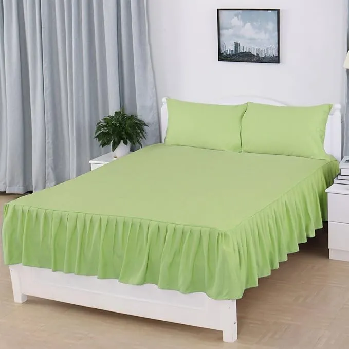 Premium Elastic Fitted Bedsheet with Anti-Slip Design | Soft Breathable Fabric | All-Season Mattress Cover