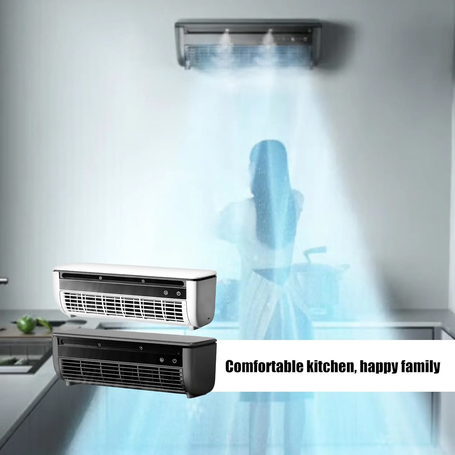 Compact Wall-Mount Air Heater with Dual-Use Design