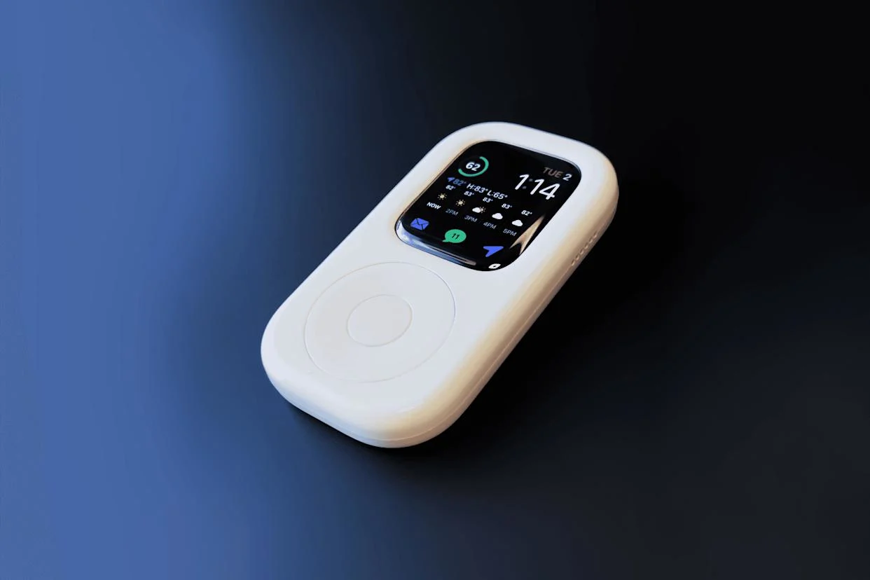 Compact Smart Touch Device with Multi-Function Display