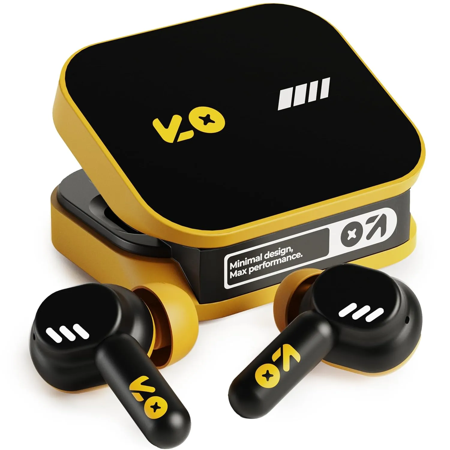 Wireless Bluetooth Earbuds with Stylish Square Charging Case